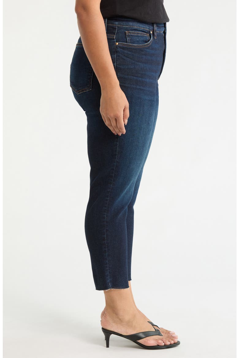 Rachael Fab Ab Raw Hem High Waist Crop Mom Jeans, Alternate, color, MENTOR