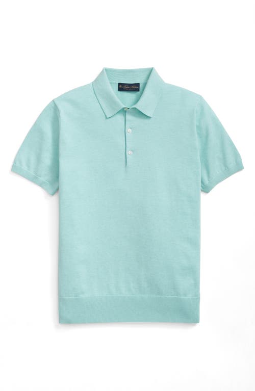 Brooks Brothers Supima® Cotton Polo Sweater In Blue