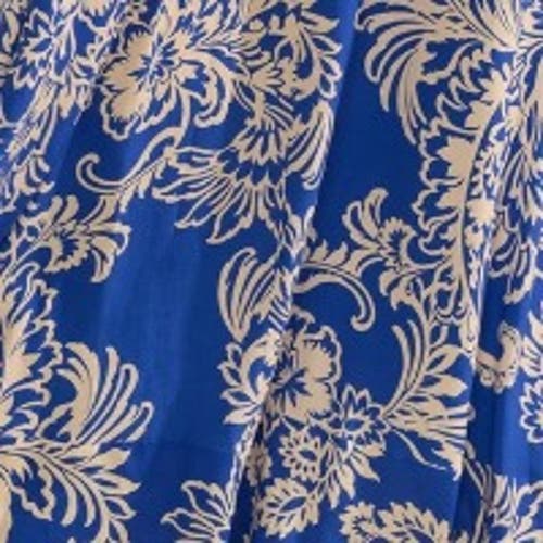 Live Unlimited Floral Print Halter Neck Maxi Dress In Blue