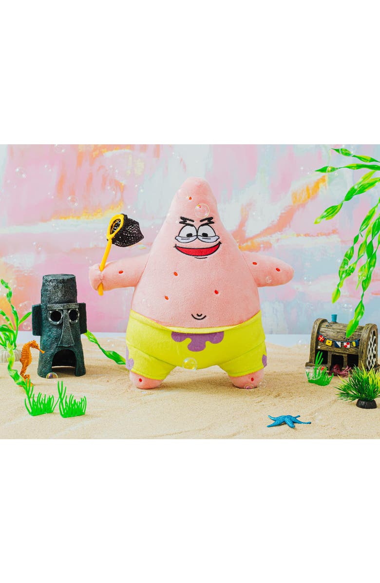 Toynk Nickelodeon SpongeBob SquarePants Patrick Star Jellyfishing 10-Inch Plush Toy, Alternate, color, Multi-Color