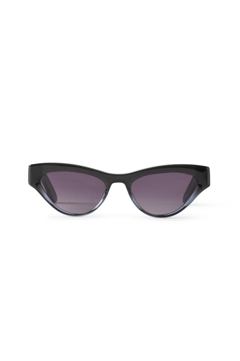 Marion Sunglasses, Main, color, Blue / Clear / Grey