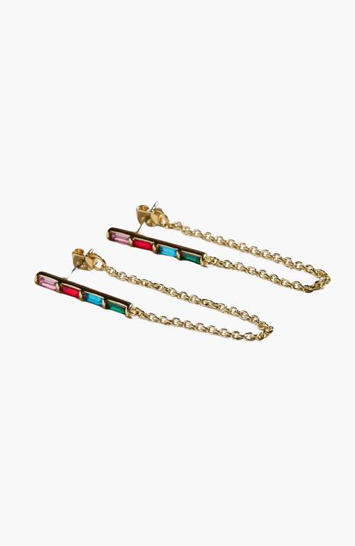 Nickel & Suede Lucia Statement Earrings