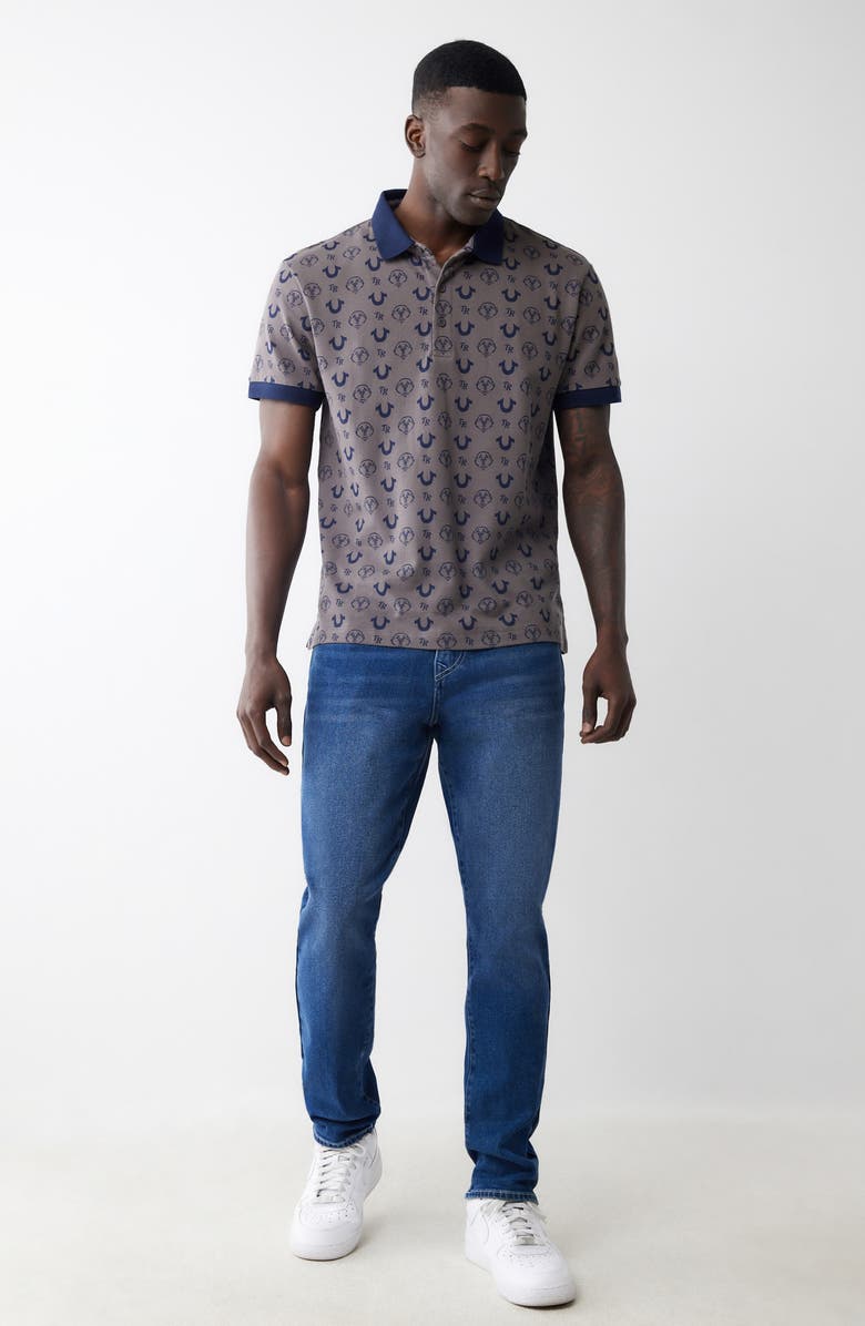 True Religion Geno Flap Slim Leg Jeans, Alternate, color, 