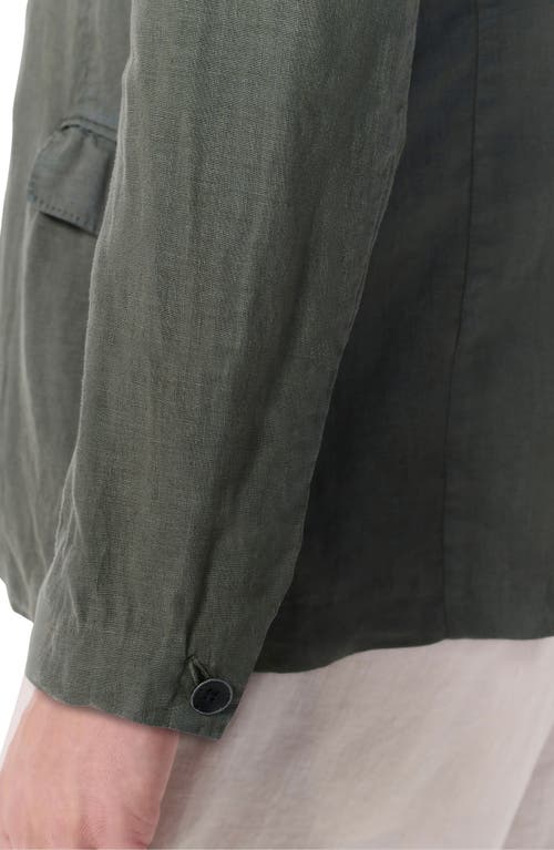 Rag & Bone Butler Patch Pocket Linen Sport Coat In Green