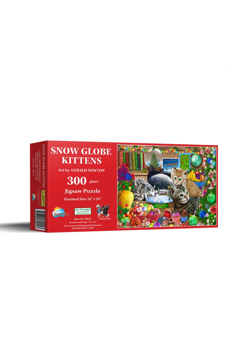 Sunsout Snow globe Kittens 300 piece Jigsaw Puzzle for Adults, Main, color, Multicolor