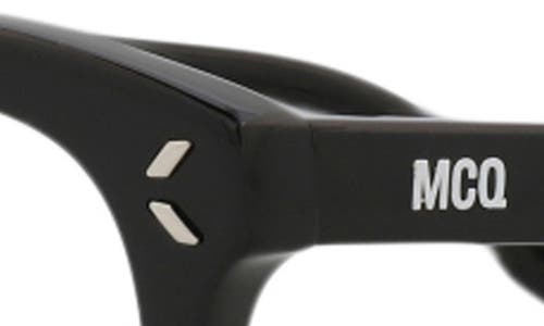 Alexander Mcqueen Mcqueen 47mm Cat Eye Optical Glasses In Black Black Transparent