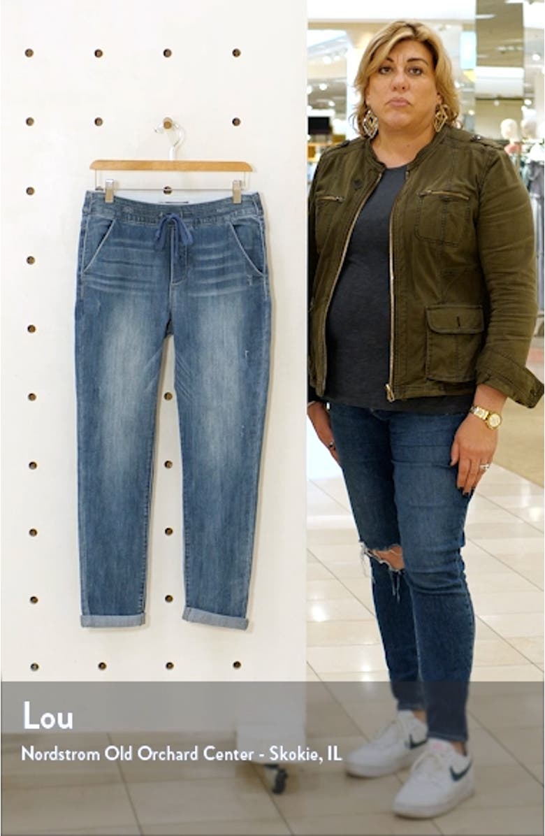 'Ab'Solution Leisure Pull-On Roll Cuff Jeans, sales video thumbnail