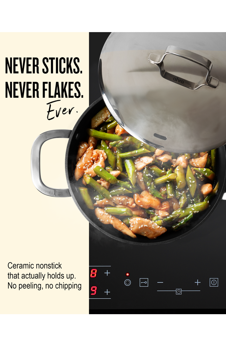 Alva Maestro Nonstick Cookware Set, Alternate, color, 12-Piece Set