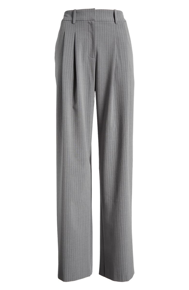 WAYF Icon Pinstripe Straight Leg Trousers, Alternate, color,