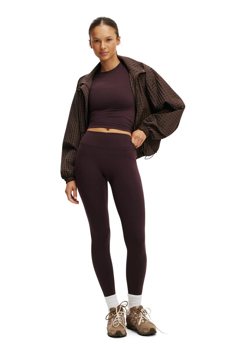 Women's Active Ultra Soft Contour Full Length Tight, Alternate, color, Italian Plum