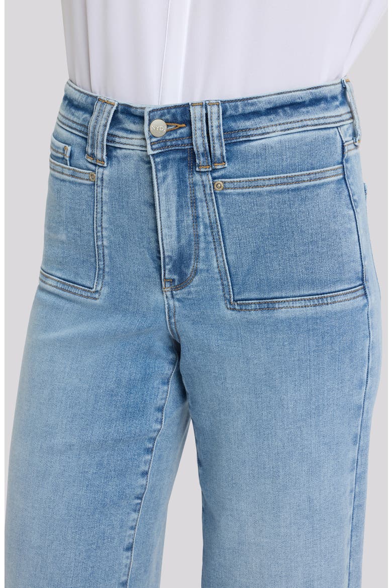 Brigitte High Waist Wide Leg Capri Jeans, Alternate, color, MIST SPRINGS