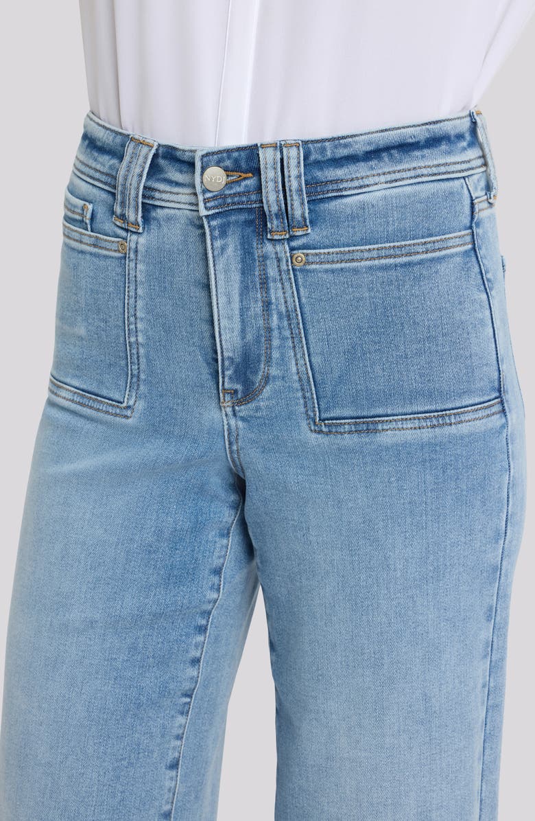 NYDJ Brigitte High Waist Wide Leg Capri Jeans, Alternate, color, 