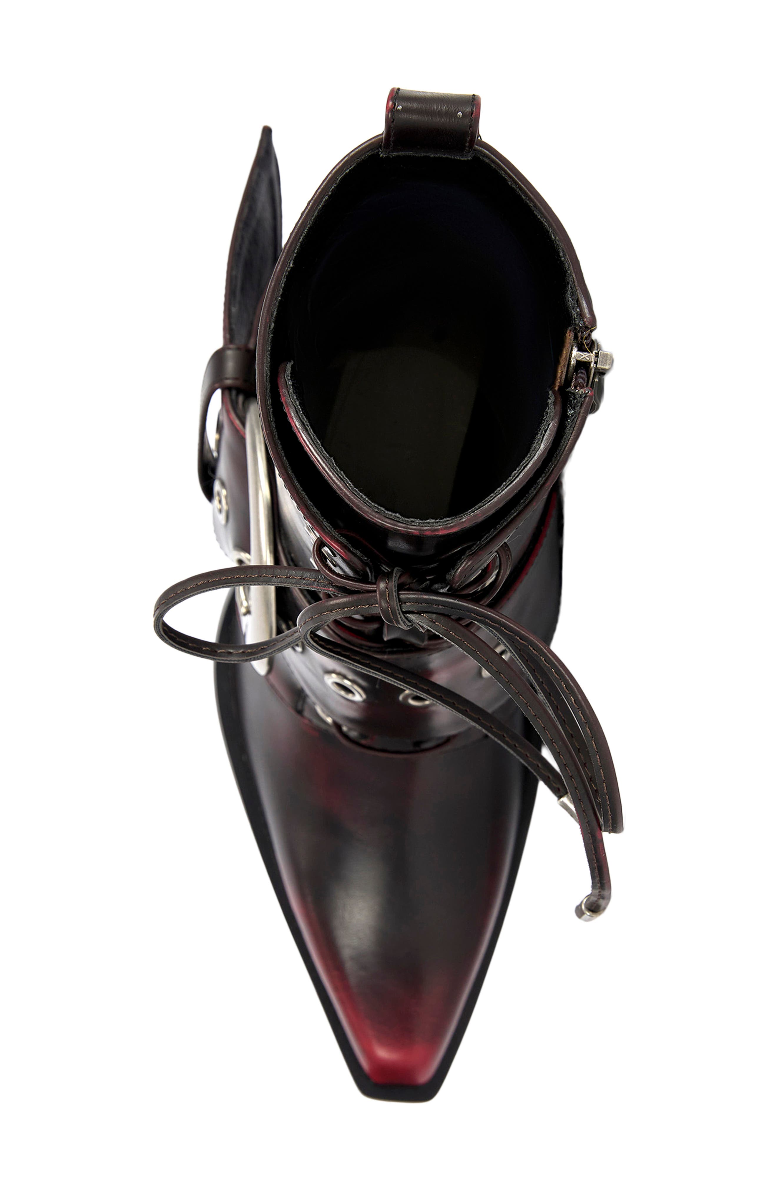 Morgan Bootie, Alternate, color, MERLOT
