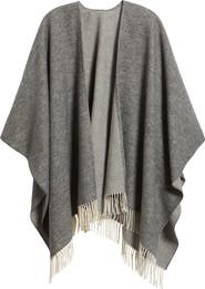 Eileen Fisher Fringe Trim Cotton Wool
Cashmere Poncho