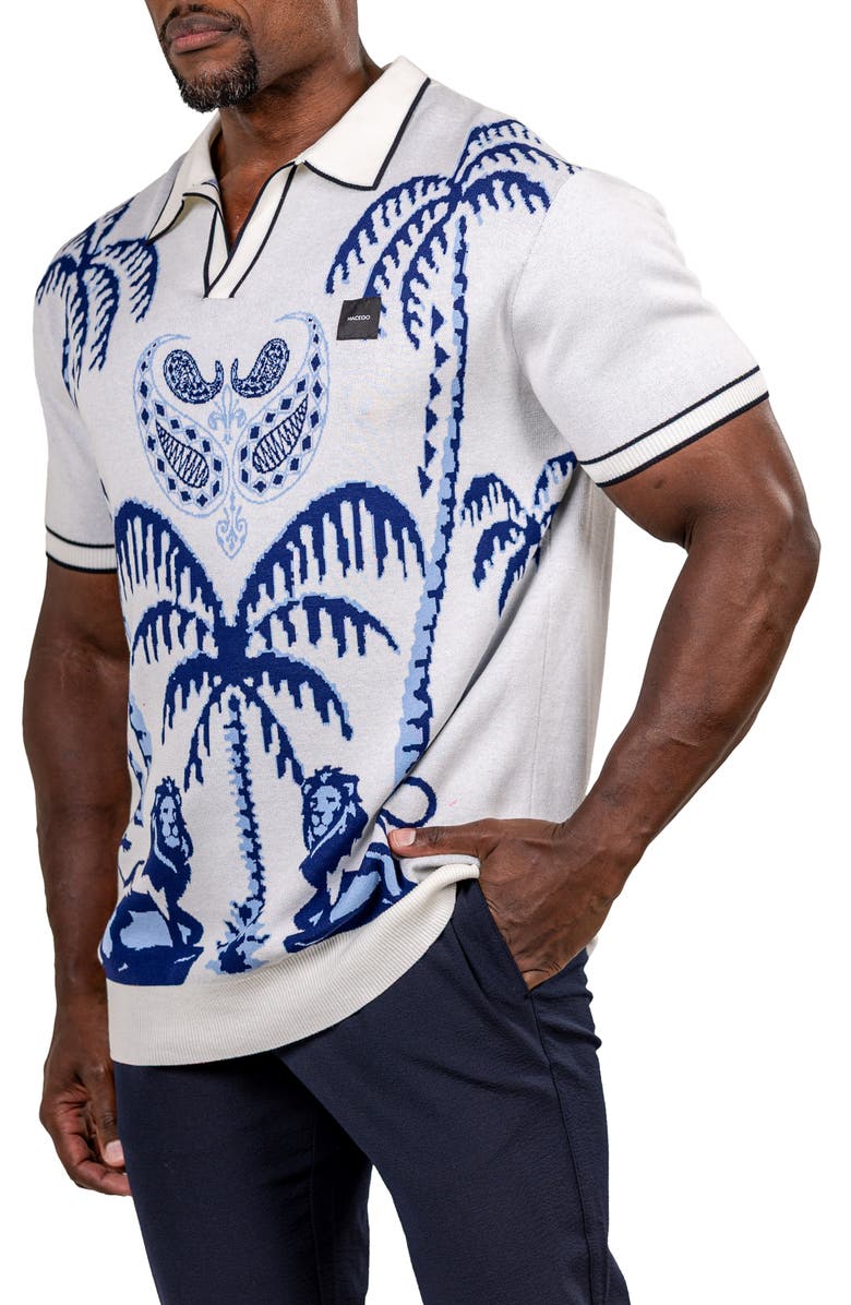 Maceoo Ascension Relaxed Polo, Alternate, color, White