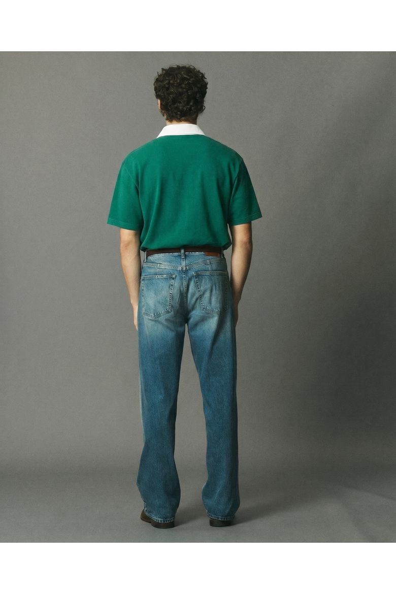 Rugby Polo, Alternate, color, Green