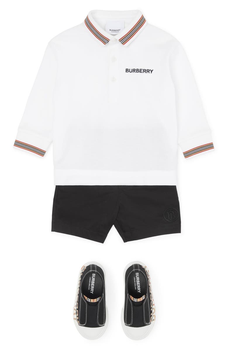 Burberry Kids' Christo Embroidered Logo Cotton Polo, Alternate, color,