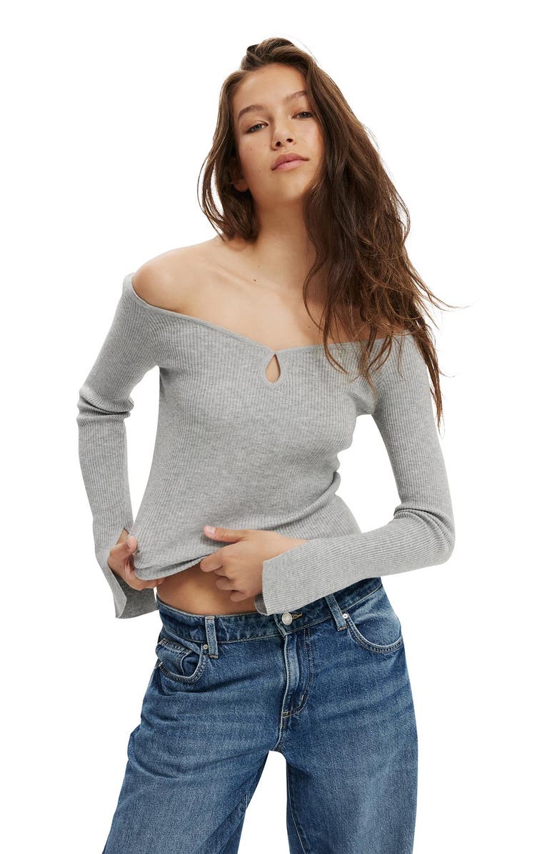 Cotton On Women's Everfine Be My Sweetheart Keyhole Pullover, Main, color, 