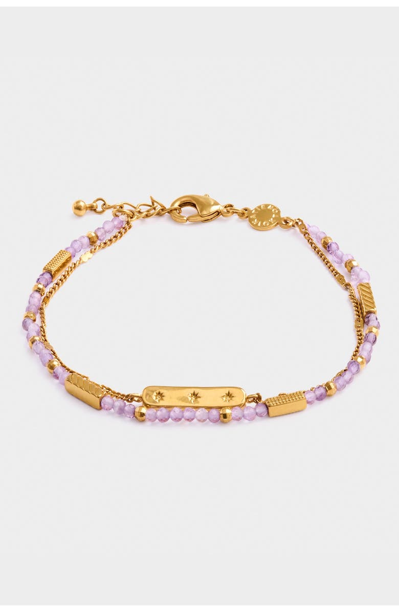 Katie Loxton Birthstone Bracelet 'February' in Amethyst, Main, color, February
