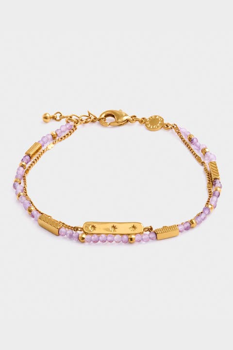 Birthstone Bracelet 'February' in Amethyst