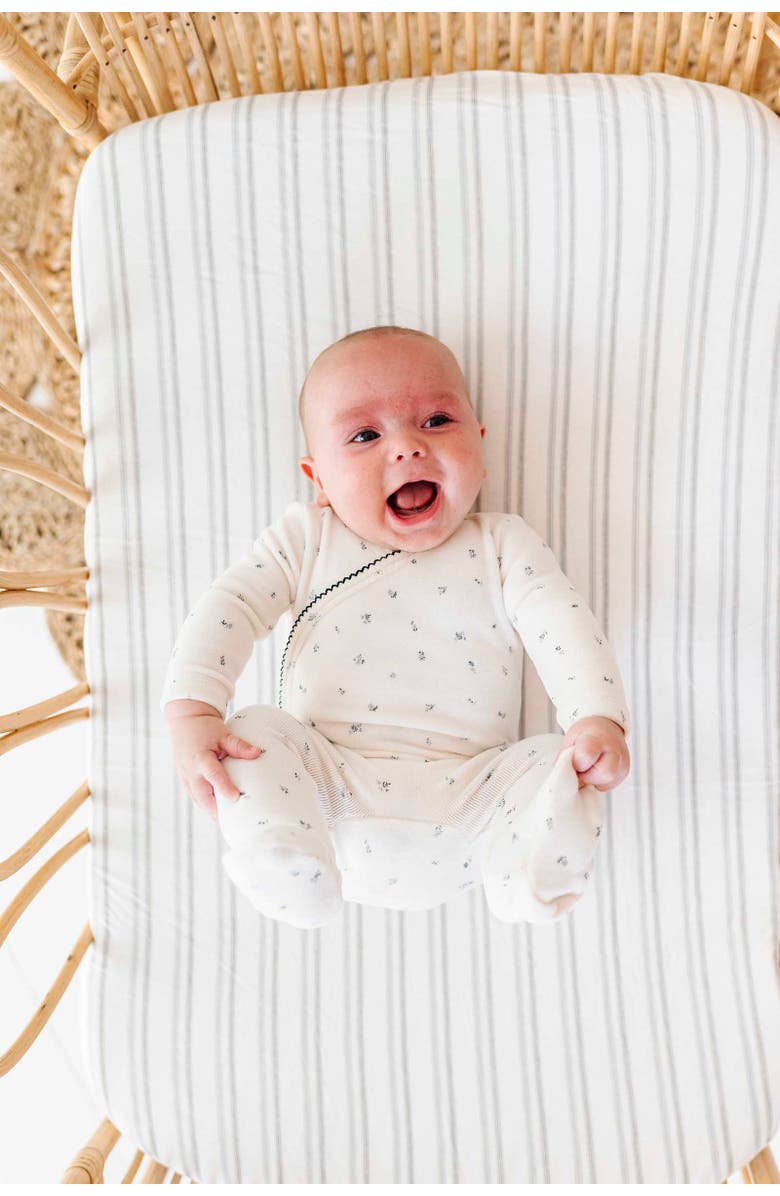 Ely's & Co. Baby Fitted Pack n Play - Mini Crib Sheet 2 Packs, Alternate, color, Dragonfly & Stripe