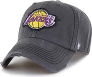 '47 Men's '47 Charcoal Los Angeles Lakers Weathered Clean Up Adjustable Hat