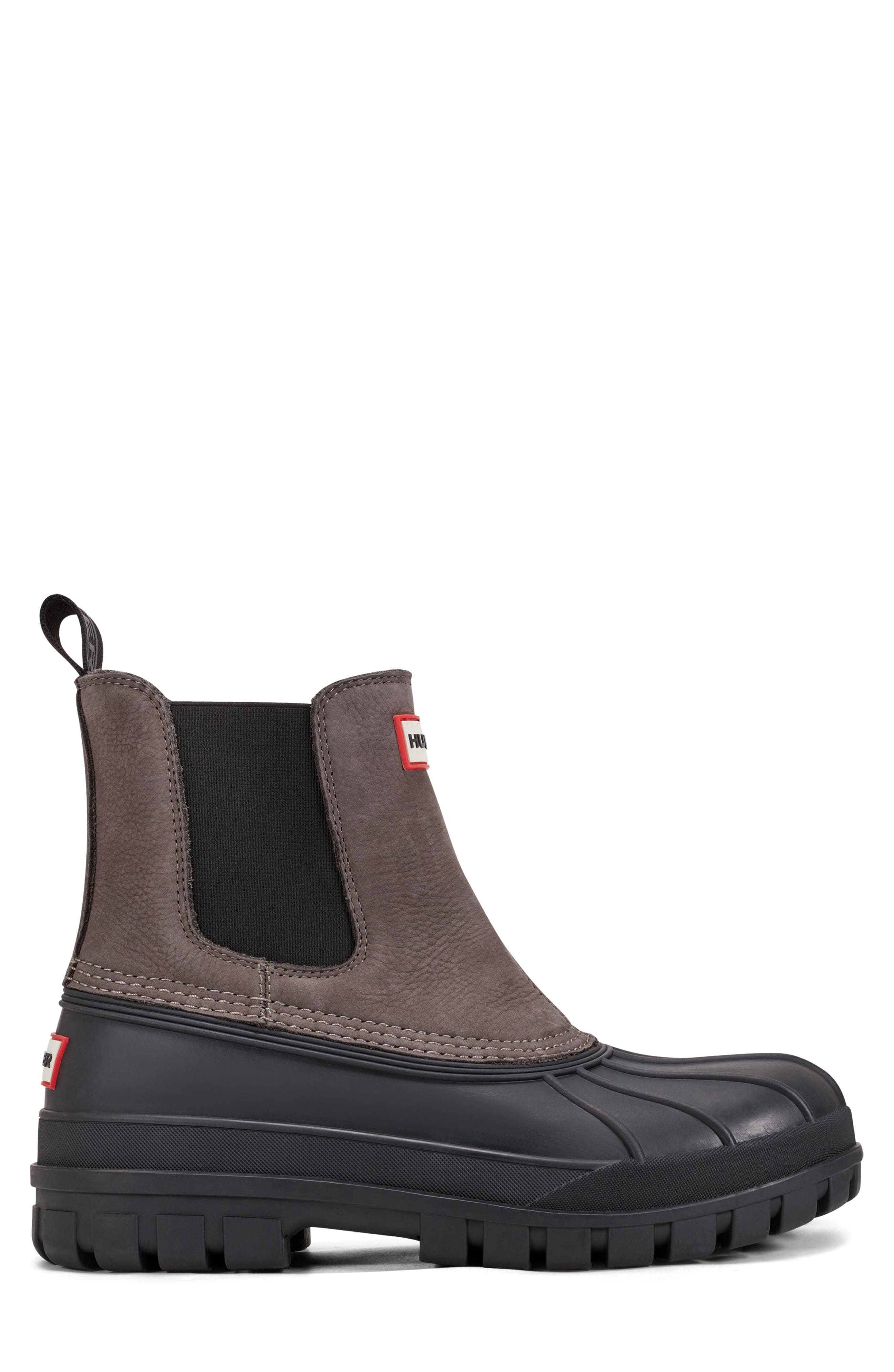 Hunter Suffolk Waterproof Insulated Boot, Alternate, color, Black/ Smoked Pearl