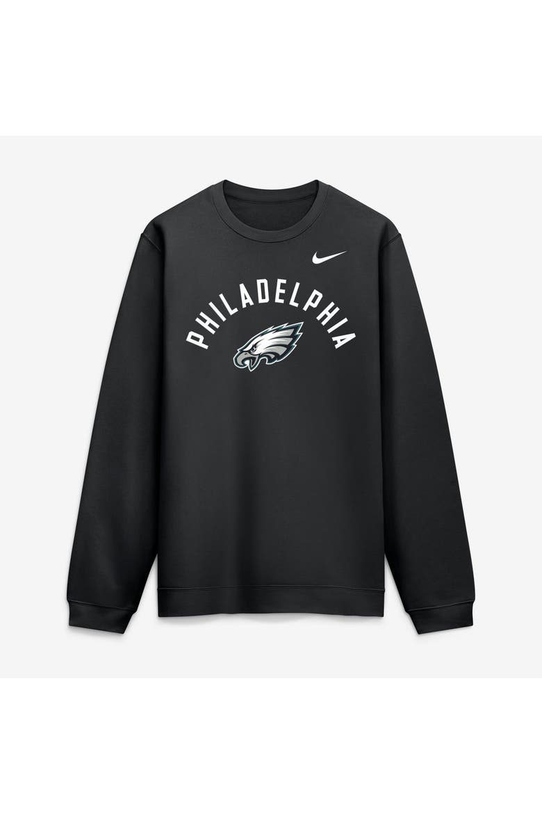Men's Nike Black Philadelphia Eagles Primetime Club Sweatshirt, Main, color, Black