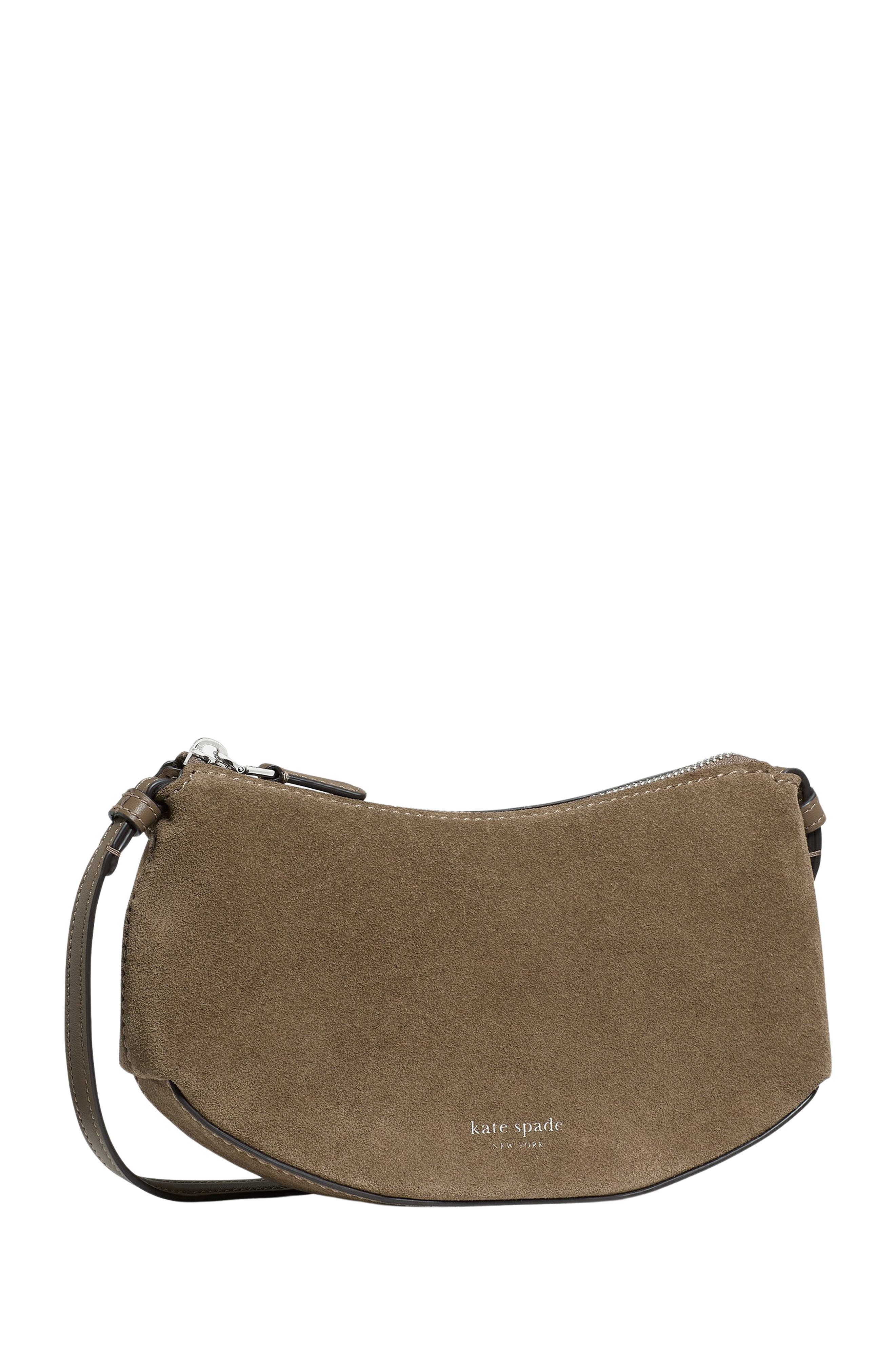 loop suede crossbody bag, Alternate, color, DRIFTWOOD