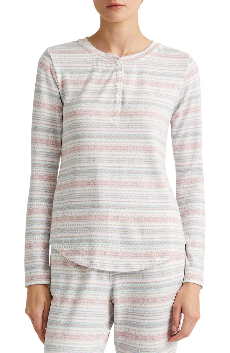 Lauren Ralph Lauren Print Pajamas, Alternate, color, 