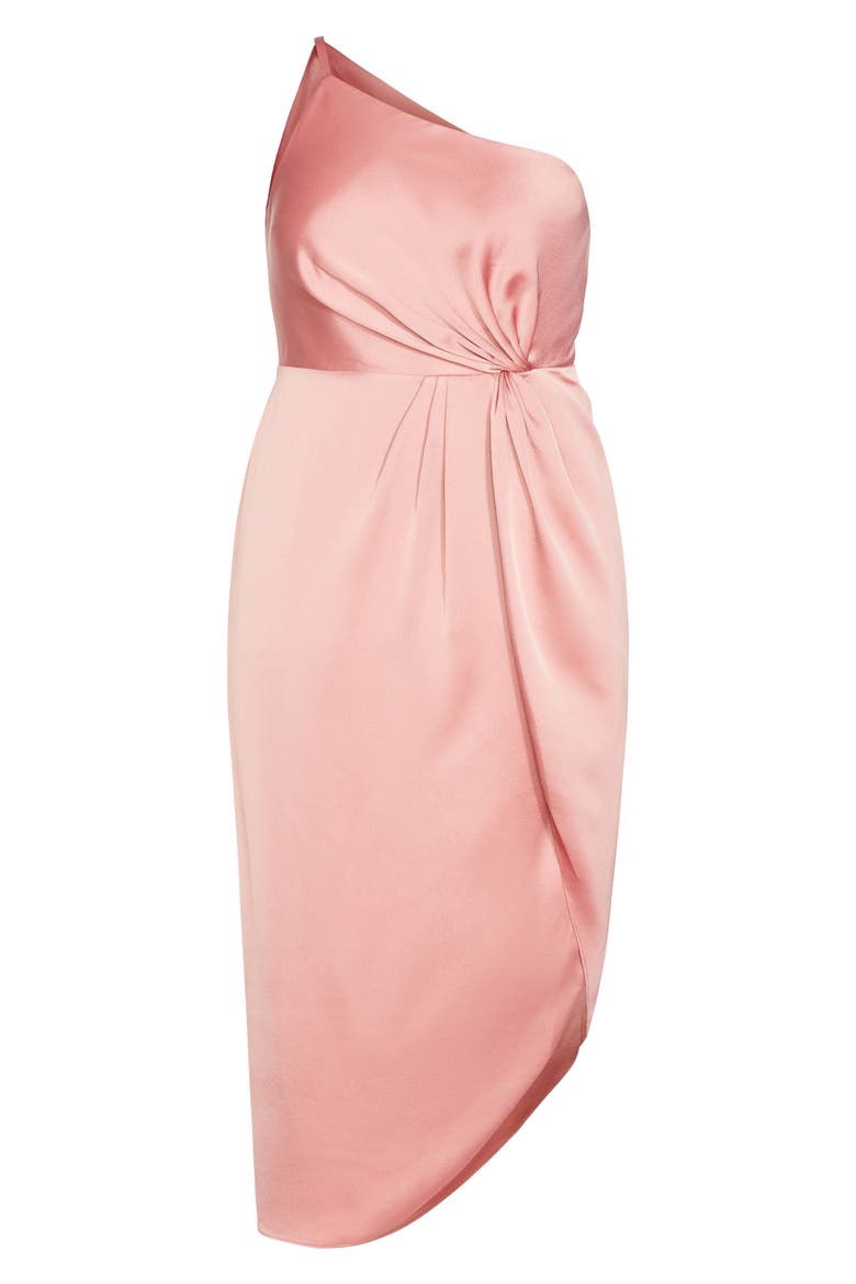 Vivid One-Shoulder Maxi Dress, Alternate, color, BLUSH