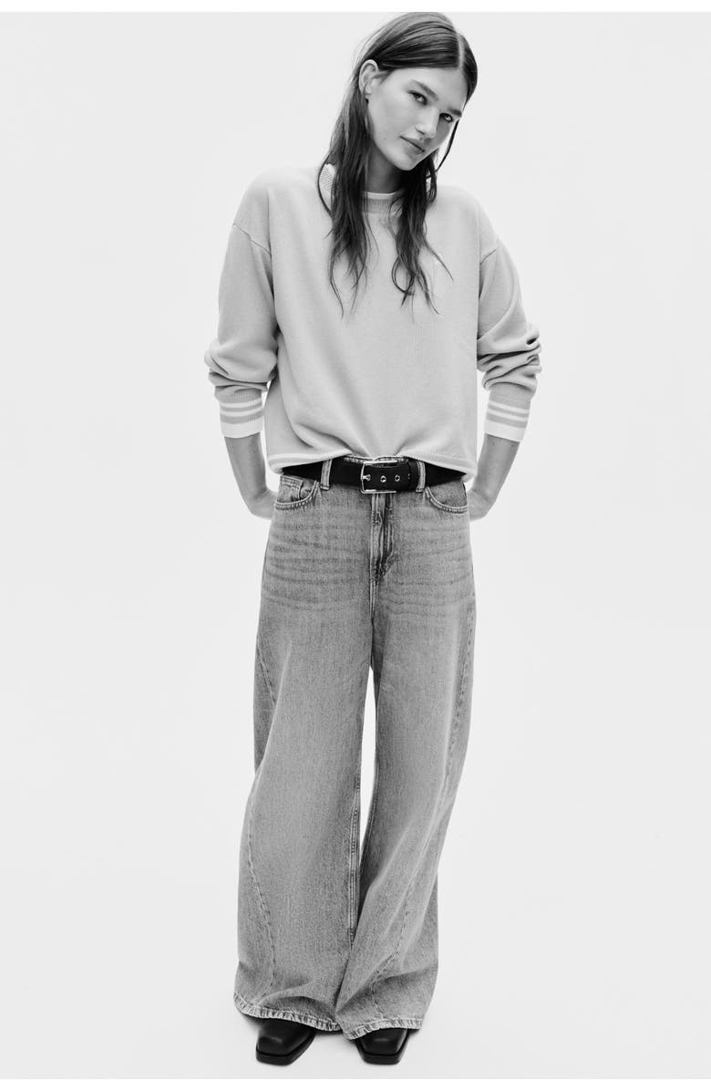 H&M Layered-look Jumper, Alternate, color, Beige