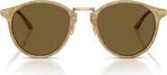ARMANI 51mm Round Sunglasses