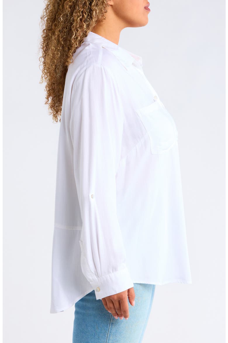 Arlie Button-Up Shirt, Alternate, color, WHITE