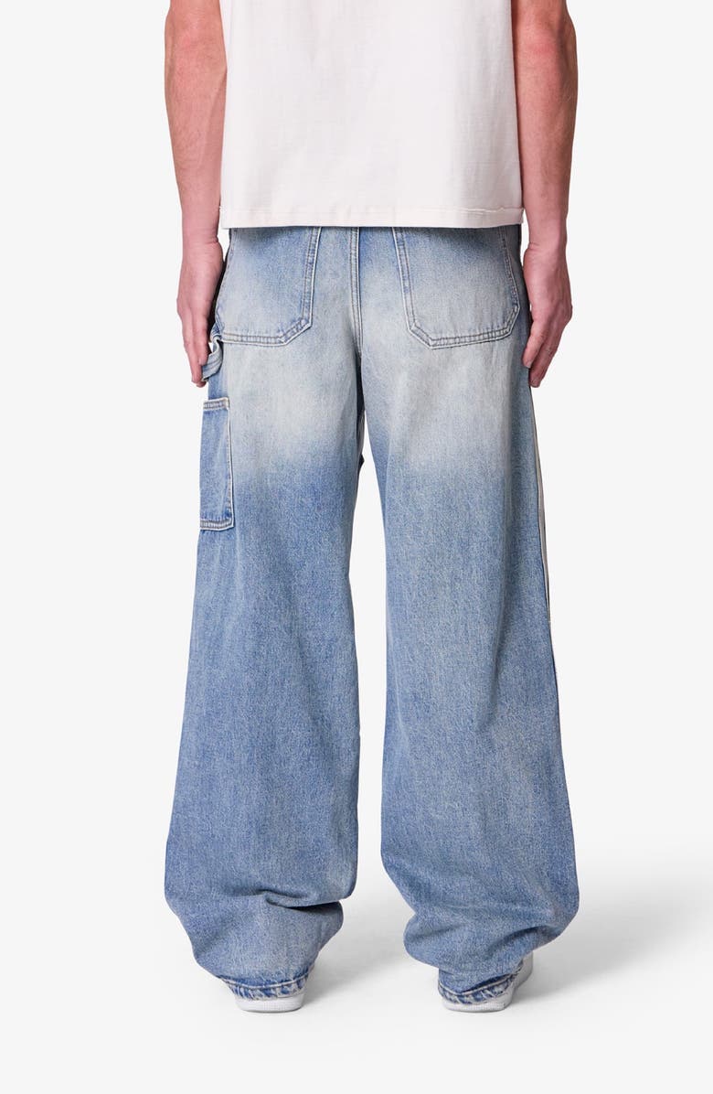 mnml Western Jewel Baggy Carpenter Jeans, Alternate, color, Blue