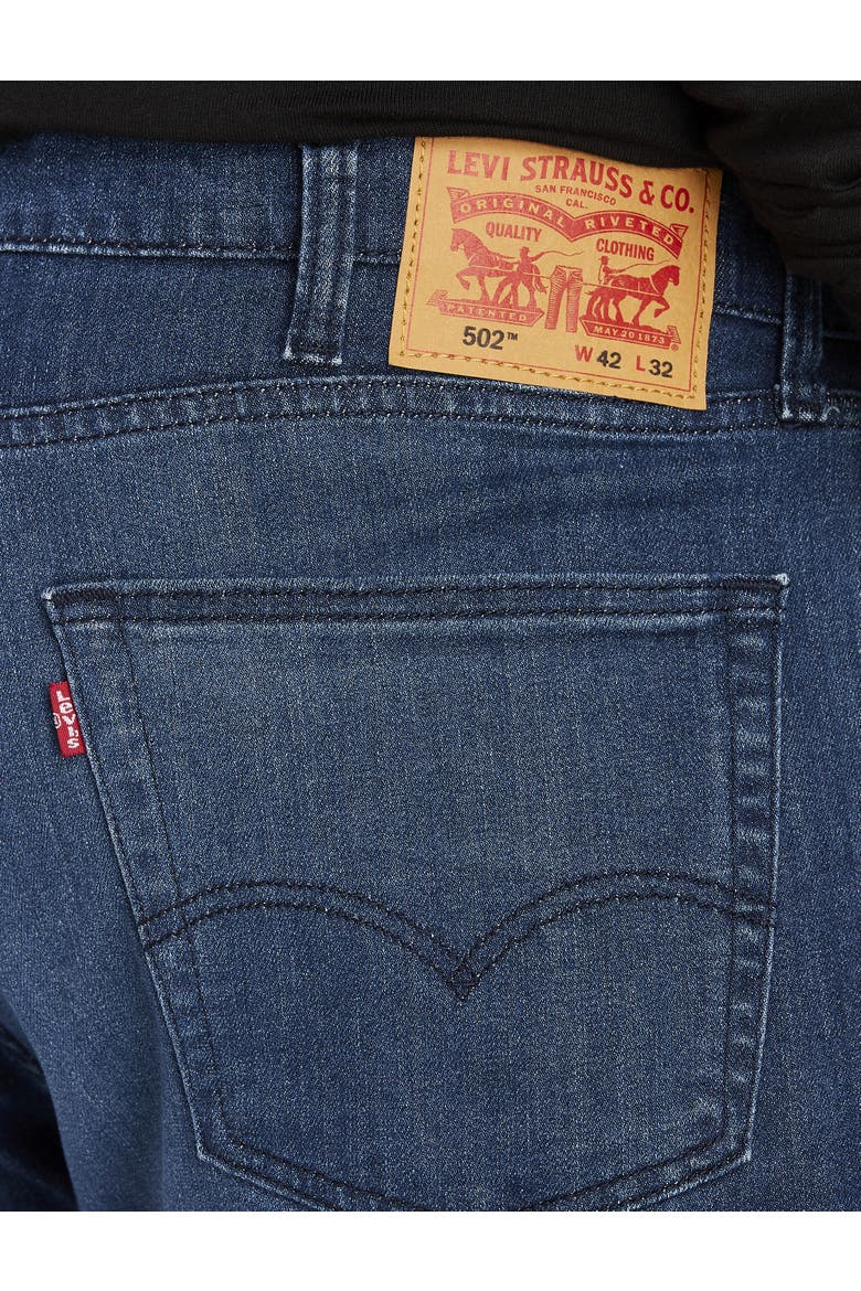 Big & Tall 502 Taper-Fit Stretch Jeans, Alternate, color, MEYERS DAY