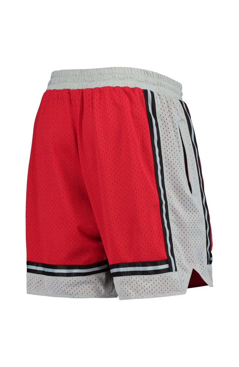 New Jersey Sets Men's Gray/Red Beast Mode Basketball Shorts, Alternate, color, 