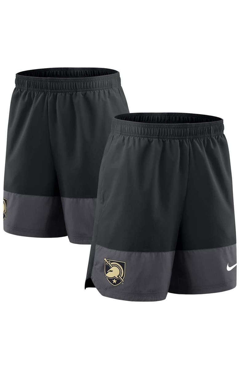 Nike Men's Nike Black Army Black Knights 2025 Sideline Performance Shorts, Main, color, 