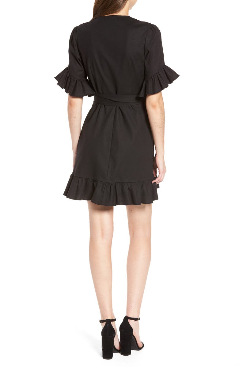 WAYF Ruffle Wrap Dress, Alternate, color,