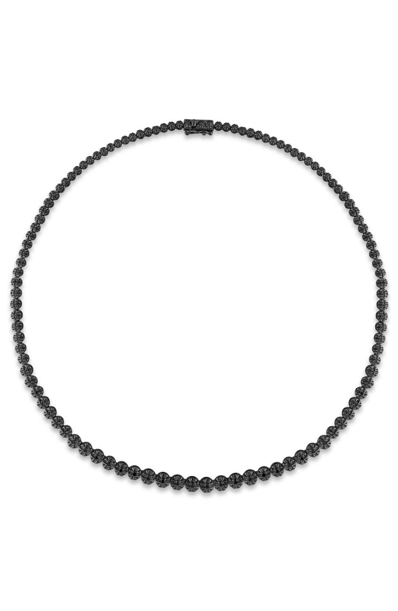 Julianna B. 7/8 CTW Black Diamond Tennis Necklace, Alternate, color, Black Diamond