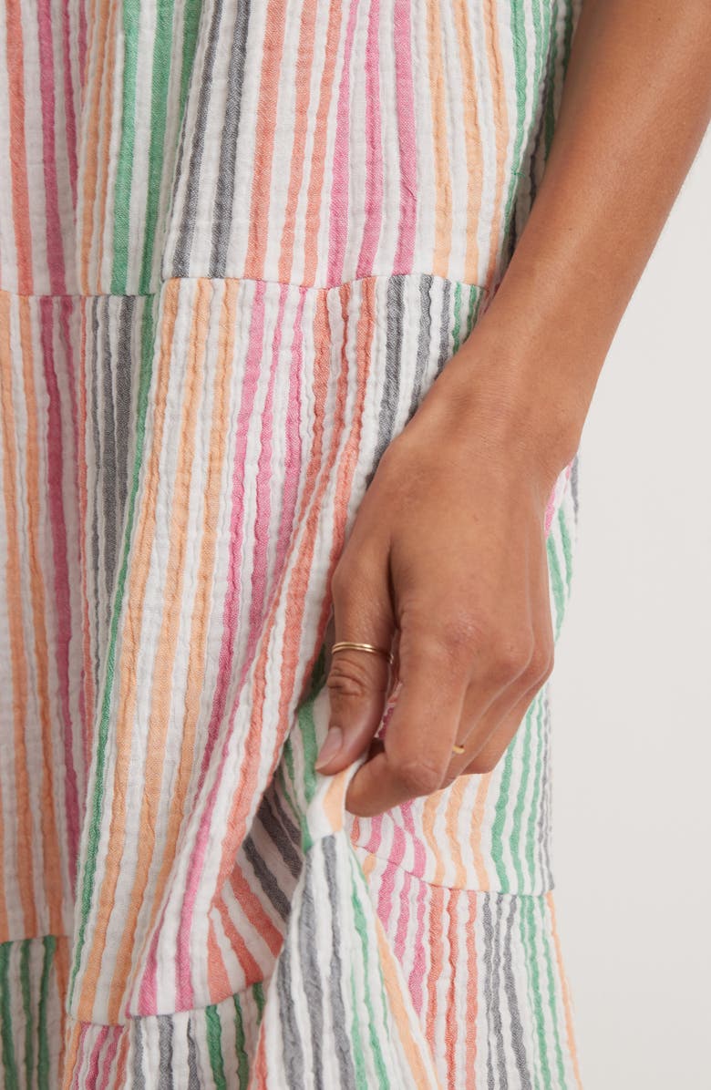 Marine Layer Corinne Stripe Sleeveless Cotton Gauze Maxi Dress, Alternate, color,