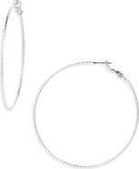 Panacea Textured Hoop Earrings