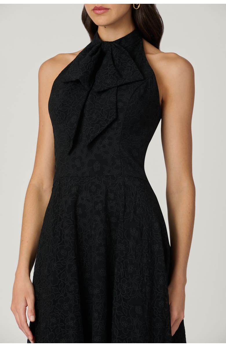 Shoshanna Midnight Jill Santo Organza Dress, Alternate, color, Jet