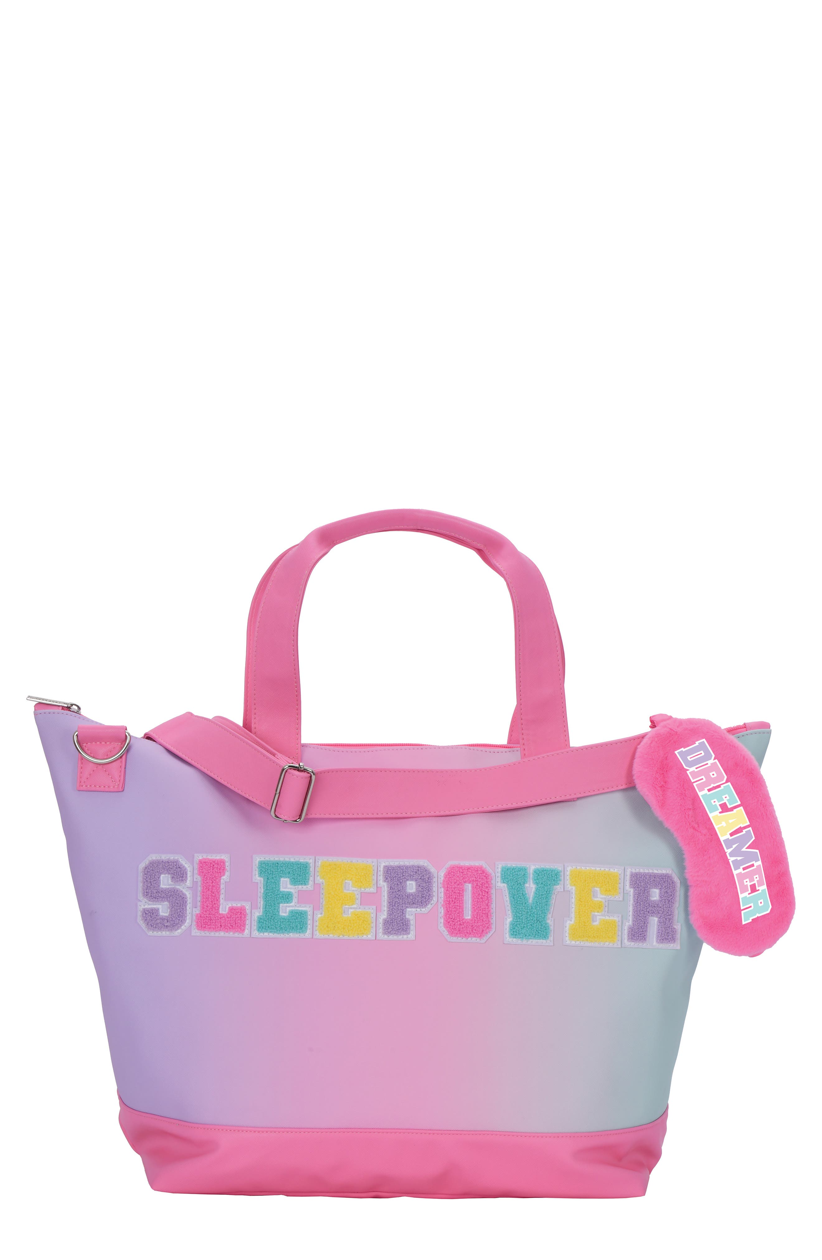 Iscream Kids' Sleepover Weekender Bag & Eye Mask Set, Main, color, Pink Multi