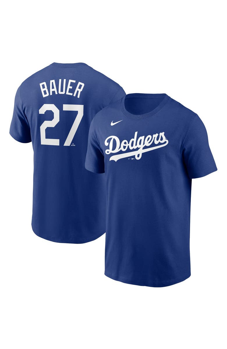 Nike Men's Nike Trevor Bauer Royal Los Angeles Dodgers Name & Number T-Shirt, Alternate, color, 