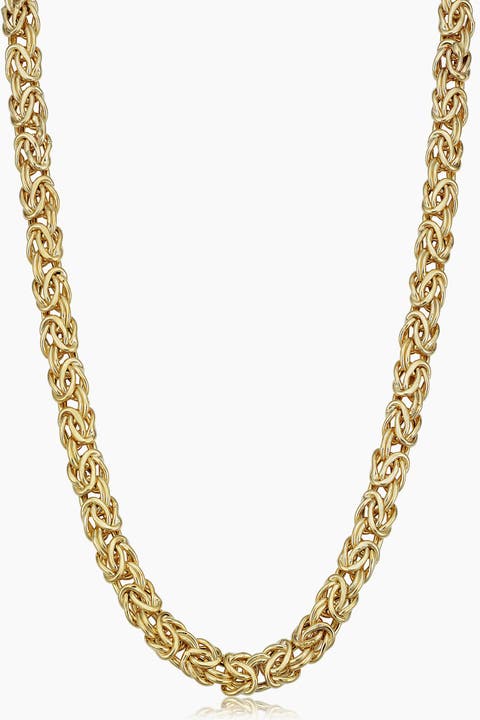 10K Gold Byzantine Chain Necklace