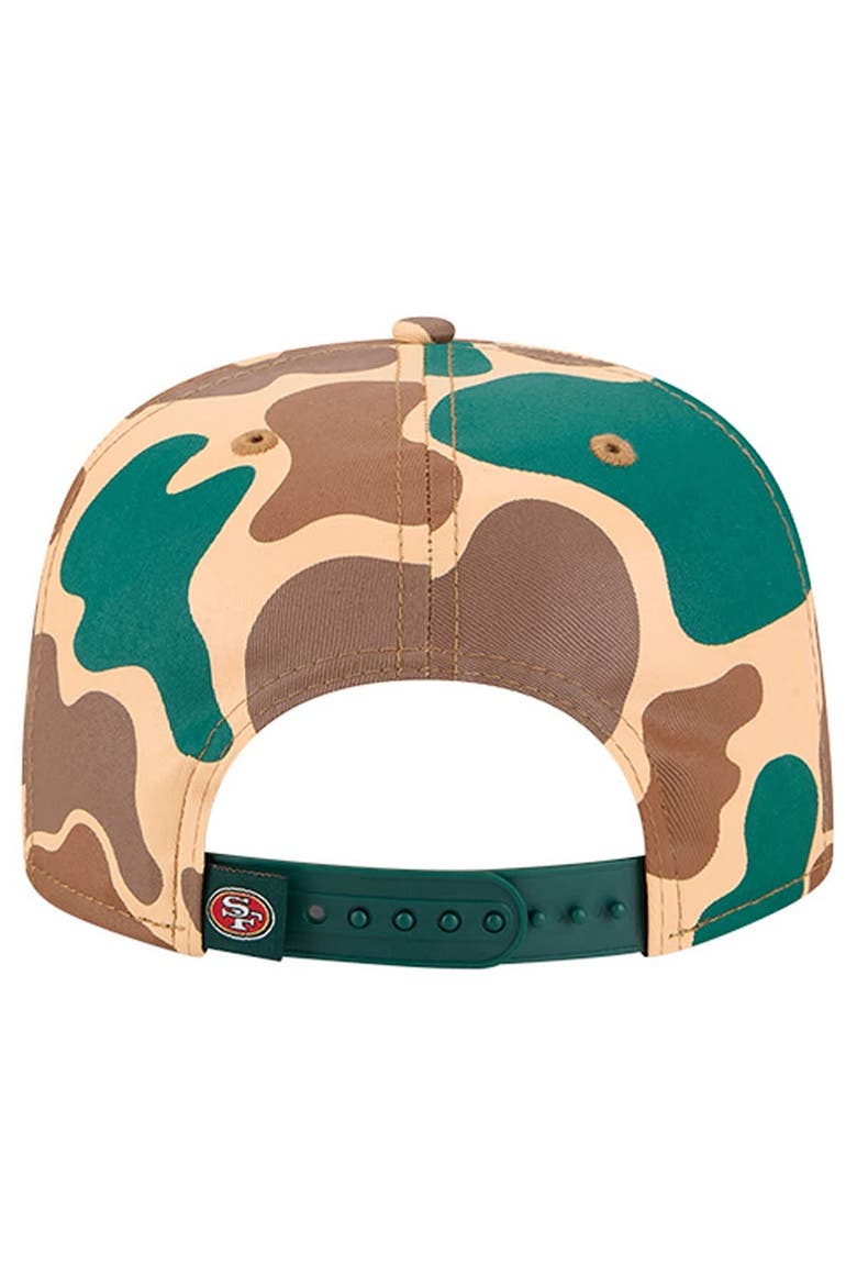 Men's New Era  Camo San Francisco 49ers Duck Rope 19TWENTY Snapback Hat, Alternate, color, Camo