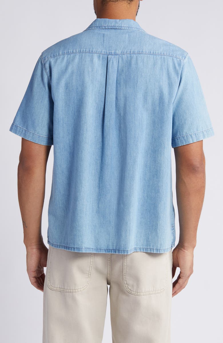 FRAME Chambray Camp Shirt, Alternate, color,