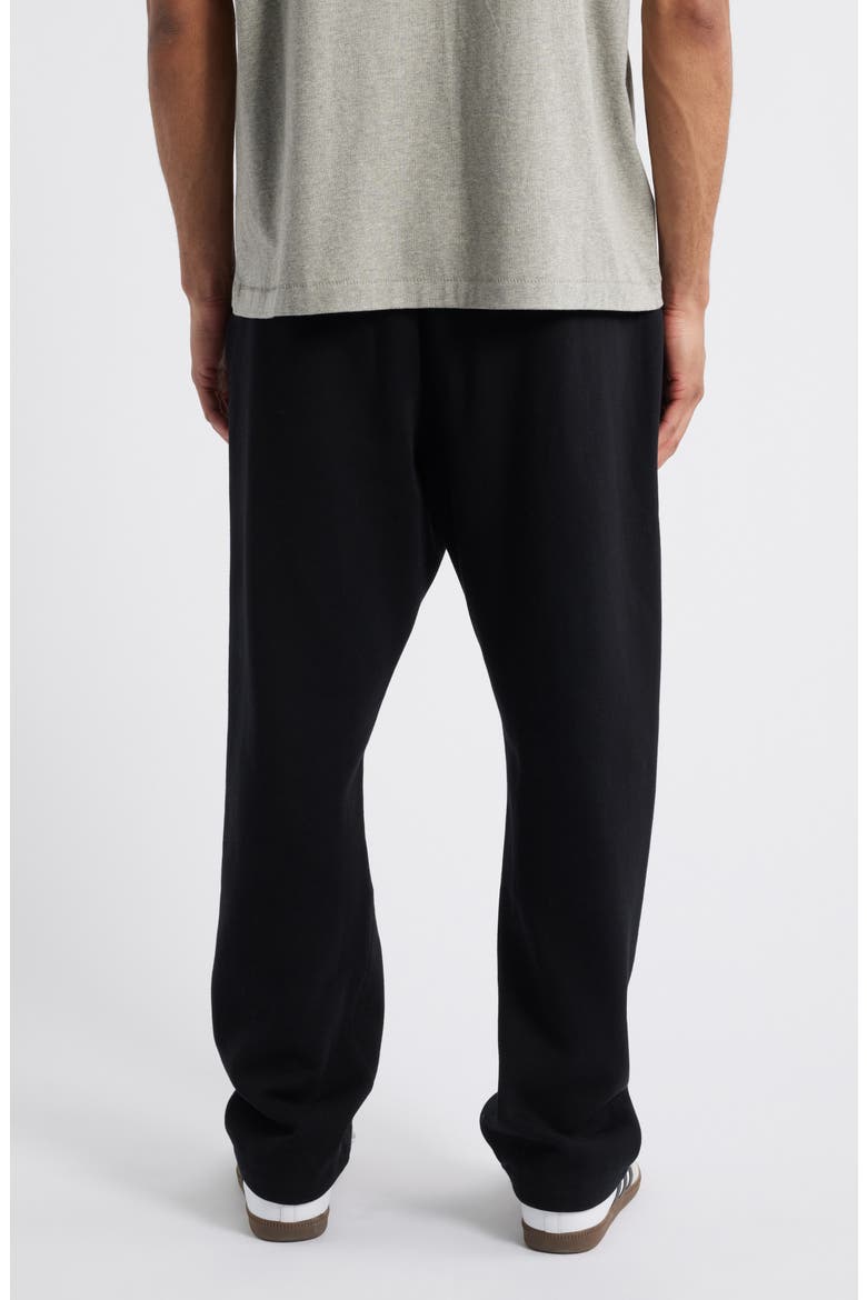 x NBA Relaxed Cotton Blend Fleece Sweatpants, Alternate, color, BLACK