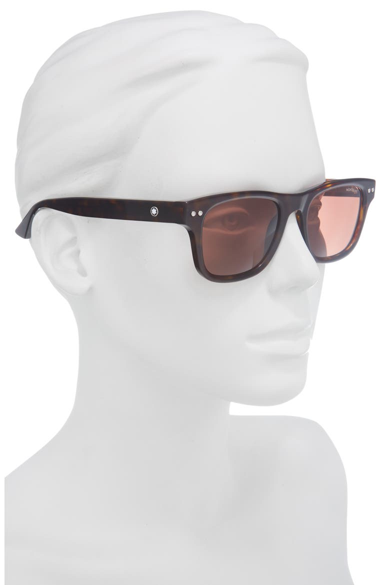 53mm Square Sunglasses, Alternate, color, HAVANA HAVANA BROWN
